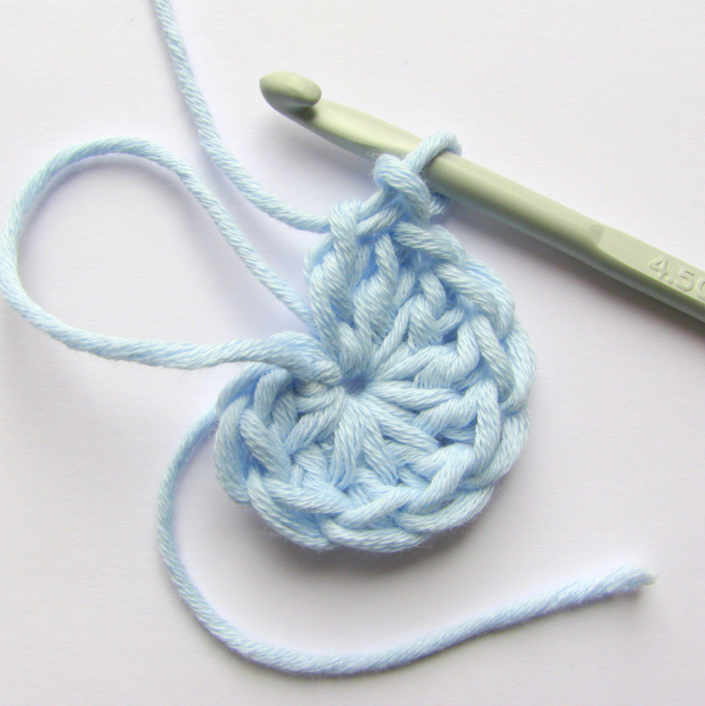 Magic Circle Crochet Stitch Piece N Purl