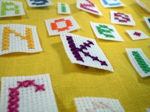 Picture of Chain Stitch Alphabet Pattern