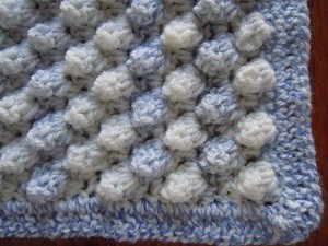 Popcorn Stitch Baby Blanket Pictures