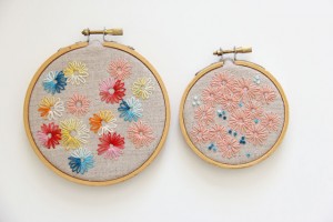 Lazy Daisy Hand Embroidery Pictures