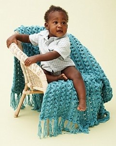 Images of Hairpin Lace Baby Blanket