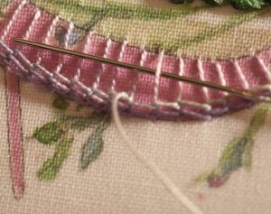 Raised Stem Stitch Band