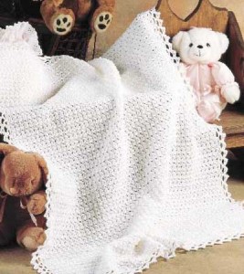 Picot Stitch Baby Blanket Pictures