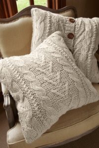 No-Sew Sweater Pillow Cover Images