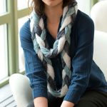 Finger Knit Braided Scarf