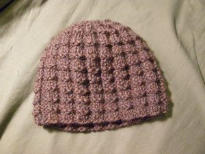 Crochet Waffle Stitch in The Round