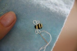 Bullion Stitch Bees