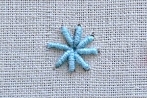 Bullion Stitch Flower