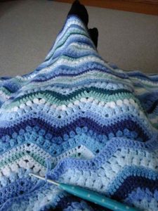 Puff Stitch Ripple Afghan Pattern