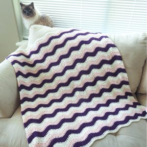 Ripple Stitch Crochet Baby Blanket