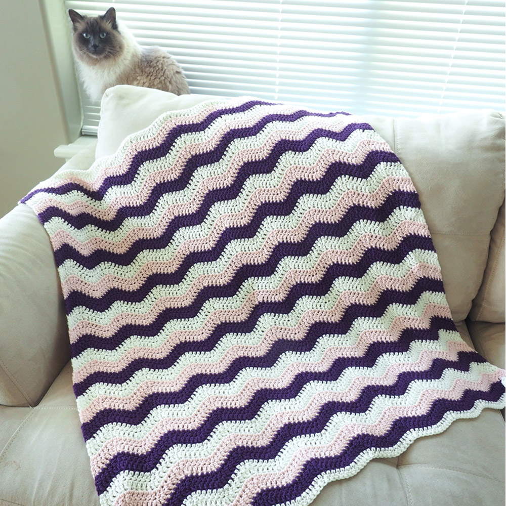 Crochet Ripple Stitch: Tutorial and Patterns
