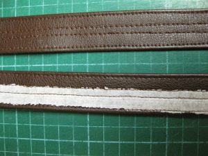 Top Stitching Faux Leather