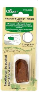 CLOVER Natural Fit Leather Thimble