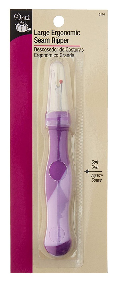 Dritz LED Magnified Seam Ripper, Purple