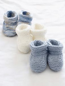 Baby Booties Knitting Pattern For Beginners