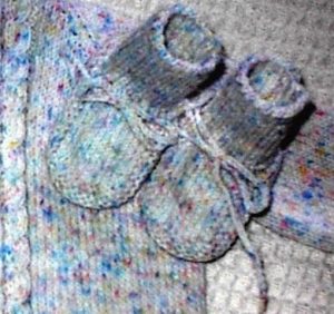 Baby Booties Knitting Pattern In The Round