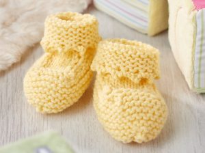 Baby Girl Knitted Booties