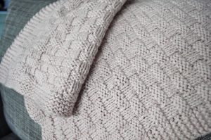 Basket Weave Knitting Pattern Baby Blanket