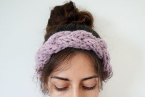 Bulky Braided Knit Headband