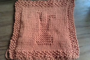 Bunny Dishcloth Knit Pattern