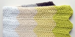 Chevron Baby Blanket Knitting Pattern