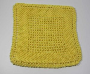 Chinese Waves Dishcloth Knitting Pattern Picture