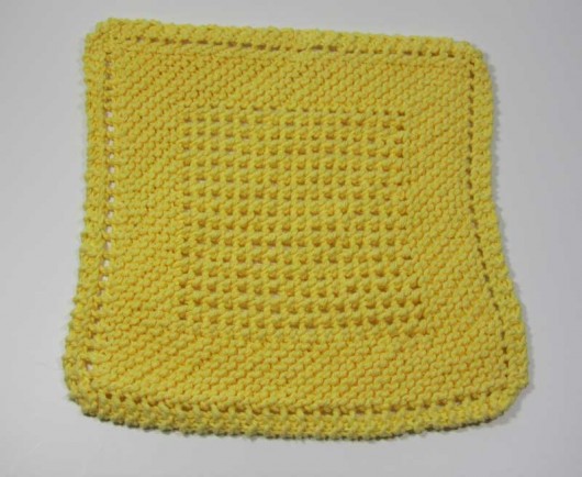 Chinese Waves Dishcloth Knitting Pattern Picture