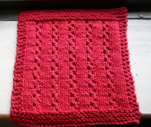 Christmas Lacy Dishcloth Knit Pattern