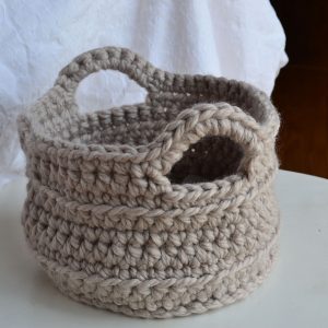 Chunky Crochet Basket Free Pattern