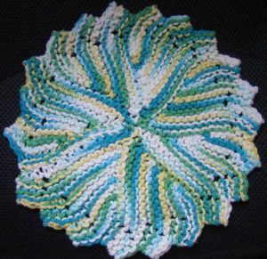 Circular Dishcloth Knit Pattern