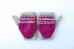 Convertible Fingerless Gloves Knitting Pattern With Mitten Flap