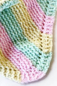 Corner To Corner Baby Blanket Knit