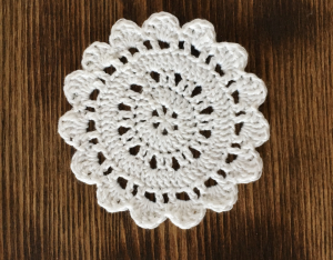 Crochet Doily Coaster Pattern