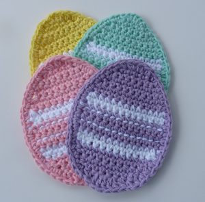 Crochet Easter Egg Coaster Pattern