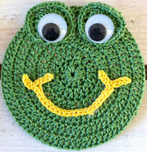 Crochet Frog Coaster