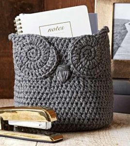 Crochet Owl Basket Free Crochet Pattern Instructions for Beginners