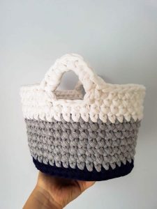 Crochet Square Basket T-Shirt Yarn