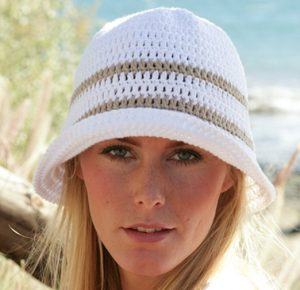 Easy Striped Bucket Hat Crochet Pattern