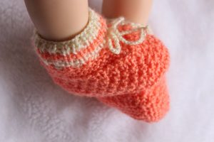 Free Knitting Pattern for Baby Booties on Two Needles