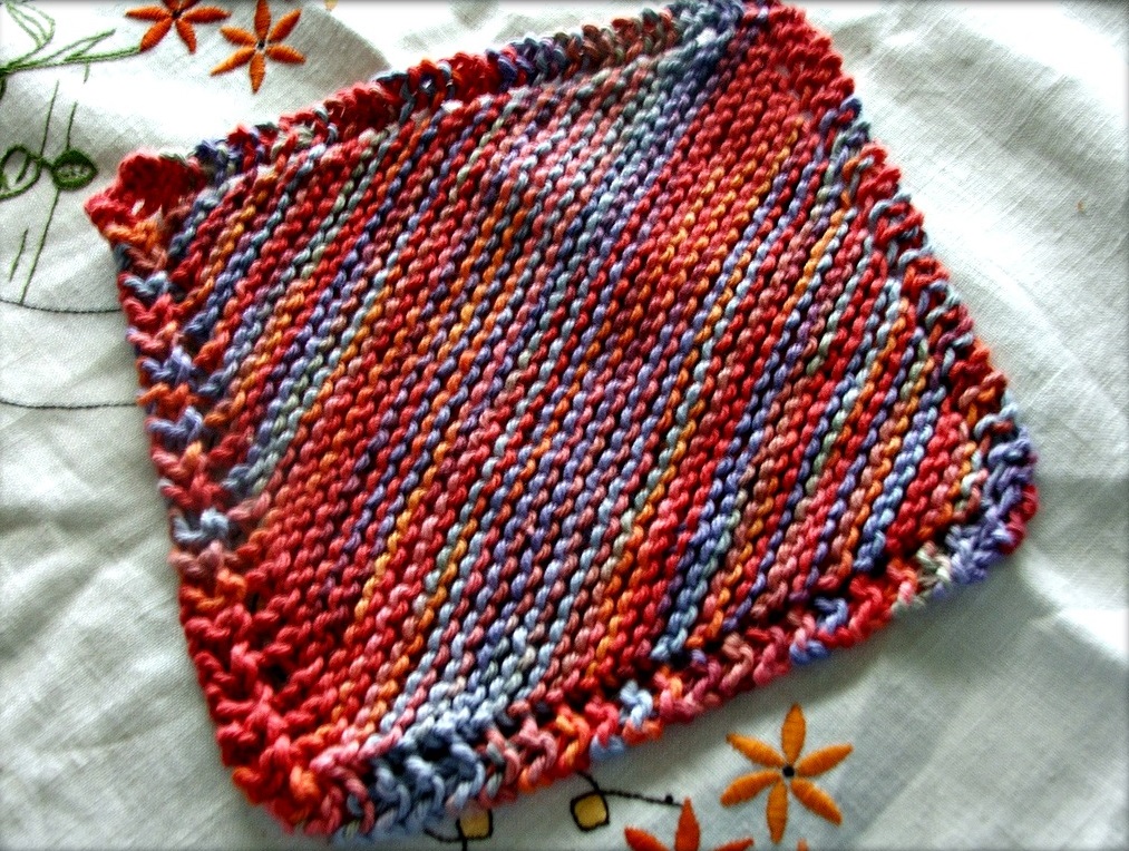 Grandma's Knitted Dishcloth Pattern