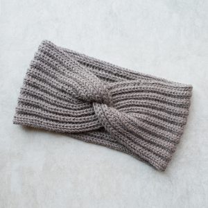 Cross Tie Knit Headband Pattern
