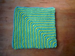 Knit Mitered Square Dishcloth Pattern