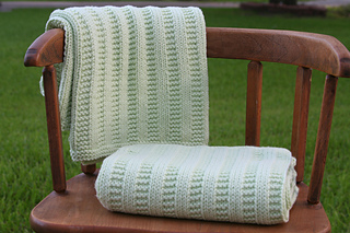 Knit and Purl Baby Blanket Pattern