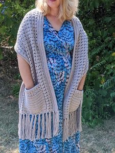 Pocket Shawl Crochet Pattern