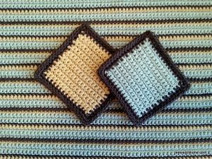 Single Crochet Square Coaster Pattern
