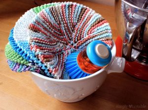 Small Crazy Eights Dishcloth Knitting Pattern