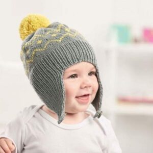 Baby Hat with Ear Flaps Knitting Pattern