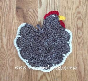 Crochet Chicken Potholder