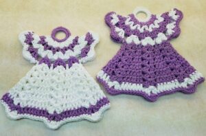 Crochet Dress Potholder Free Pattern