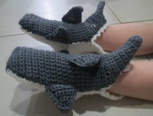 Crochet Shark Slippers Free Pattern